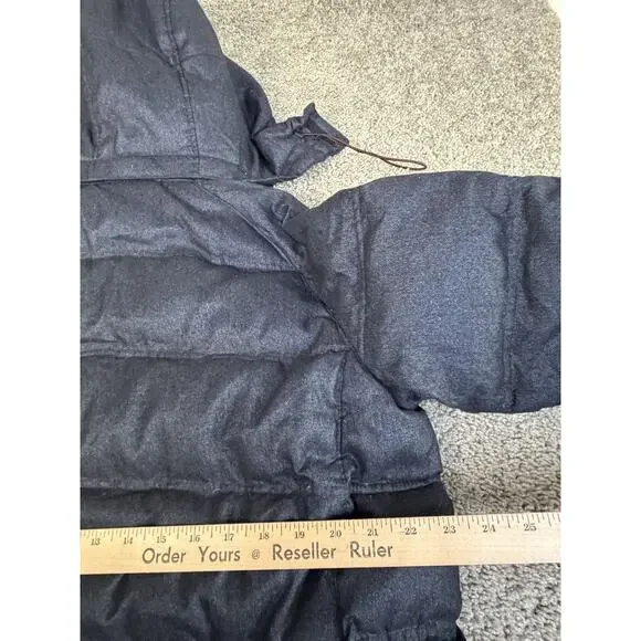 Hawke & Co Jacket Mens L Down Puffer Hooded Insulated Faux Fur Collar Full Zip - Picture 9 of 11